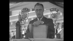 Pres. Franklin Roosevelt gives Democratic position on Prohibition in NJ campaign speech News Clip