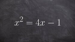 Learn how to use quadratic formula to determine the roots of an equation Instructional Video