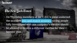 CDC Endorses “Mix and Match” Approach to Boosters News Clip