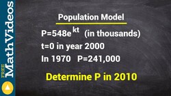 Solving exponential growth model problems Instructional Video