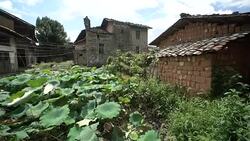 Buildings and lifestyles in Yiqian Old town, Guangchang County Stock Footage