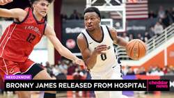 Bronny James Released From Hospital News Clip