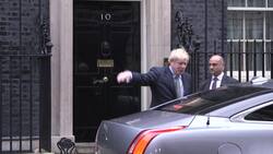 Boris Johnson leaves Downing Street for Buckingham Palace News Clip