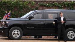 Donald Trump arrives at Chequers for meeting with Prime Minister Sir Keir Starmer News Clip