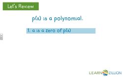 Finding X Intercepts of Polynomial Functions by Analyzing Factors Instructional Video