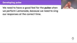 Feeling the pulse and playing the beat Instructional Video