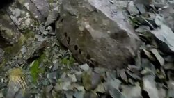 Mountain climbing, walking, hiking in low-visibility, Black Cuillin, Isle of Skye Stock Footage