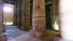 Egypt, Abydos - Temple of Sety I - First Hypostyle Stock Footage
