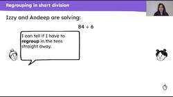 Divide a 2-digit by a 1-digit number using short division (with regrouping) Instructional Video