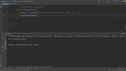 Fundamentals Of Object-Oriented Programming: Java and IntelliJ - File Handling Instructional Video