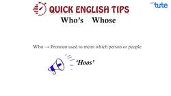 Understanding the Difference Between Who's and Whose Instructional Video