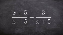 Subtract two rational expressions by obtaining common denominators Instructional Video