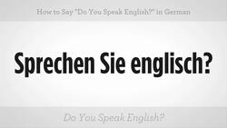 How to Say "Do You Speak English?" in German Instructional Video