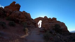 windows section, Arches National Park Stock Footage