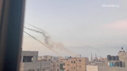 Dozens of Rockets Launched From Gaza Strike Israel News Clip