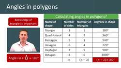 Angles in Polygons: Calculating Interior and Exterior Angles Instructional Video