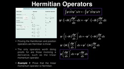 Postulates of Quantum Mechanics: Hermitian Operators 1 Instructional Video