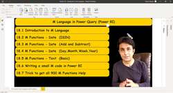 Business Intelligence with Microsoft Power BI - with Material - M Language Instructional Video