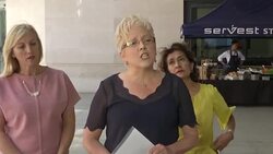 Gender pay gap: Carrie Gracie statement Stock Footage