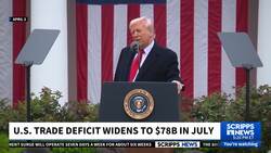 US trade deficit grew in July as consumers raced the effects of Trump's tariffs News Clip