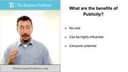 Marketing - Benefits of Publicity Instructional Video