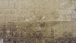 Egypt, Abydos - Temple of Sety I - Gallery of the King's lists Stock Footage