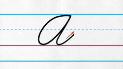 Uppercase Cursive Letter A Instructional Video