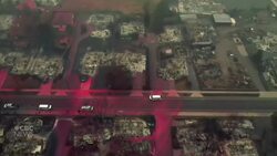 Oregon town covered in red flame retardant News Clip