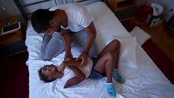 Time for fun with dad Stock Footage