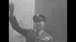General Mark Clark's ticker tape parade in New York City News Clip