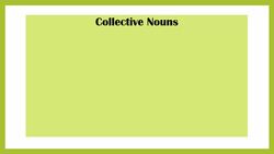 Collective Nouns Instructional Video