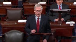 Senator McConnell criticizes maximum damage by Kavanaugh opponents Stock Footage