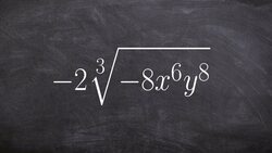 Learn how to simplify a radical expression with numbers and variables Instructional Video