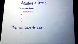 Adapting Speech Instructional Video