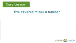Evaluating Algebraic Expressions with Exponents Instructional Video