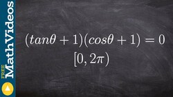 How to solve a trigonometric equation zero product property Instructional Video