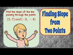 How to Find Slope Using Two Points Instructional Video