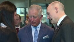 Prince Charles meeting staff at a biodegradable plastics firm News Clip