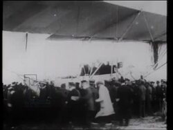 A Zeppelin in Germany, 1914 Stock Footage