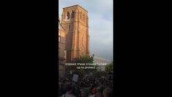 UK anti-racism protesters rally to protect asylum centre News Clip