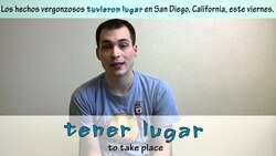 How to say "to take place" in Spanish (Día 49) Instructional Video