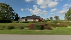 Denmark XVII synched series right side driving studio process plate background Stock Footage