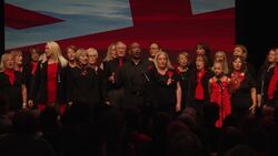 Liverpool Show Choir sing You’ll Never Walk Alone, to mark the tabling of a Hillsborough Law News Clip