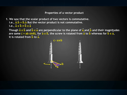 Vector product of two vectors Instructional Video