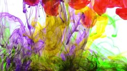 Abstract Colorful Color Spreading in Water Stock Footage