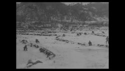 During Korean War, South Korean soldiers fighting Chinese Communist forces in Sniper Ridge area in South Korea News Clip