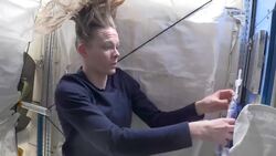 Hair Washing On Space Station Demonstrated By NASA Astronaut Instructional Video