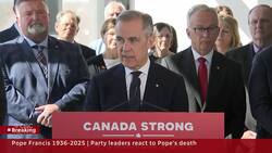 Federal leaders pay tribute to Pope Francis during election campaign News Clip