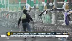 Indonesia student & activist protesters clash with police, at least 25 detained News Clip