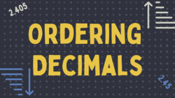How to Order Decimals Instructional Video